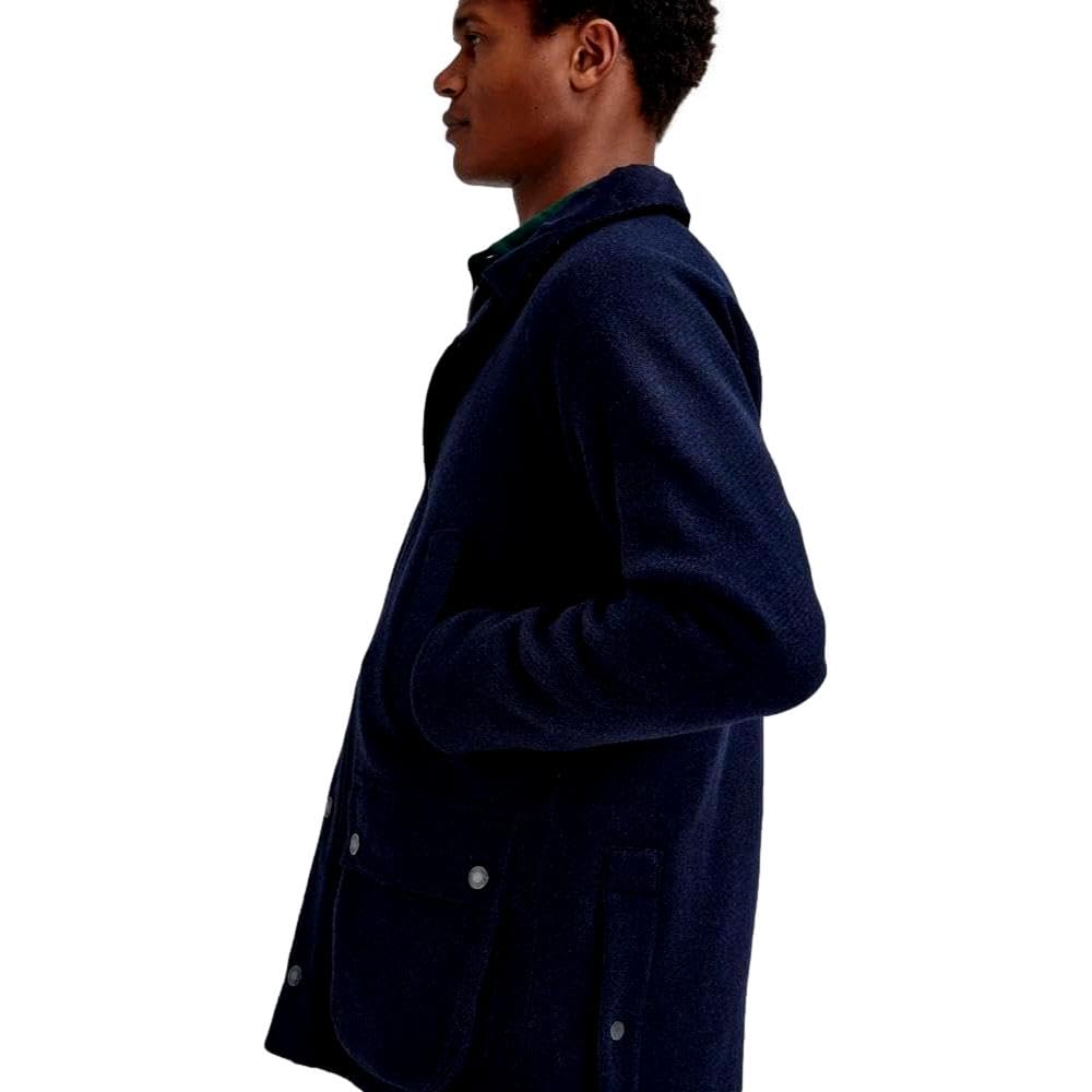 Barbour Men's Bedale Wool Jacket, Navy/Greenloch (US, Alpha